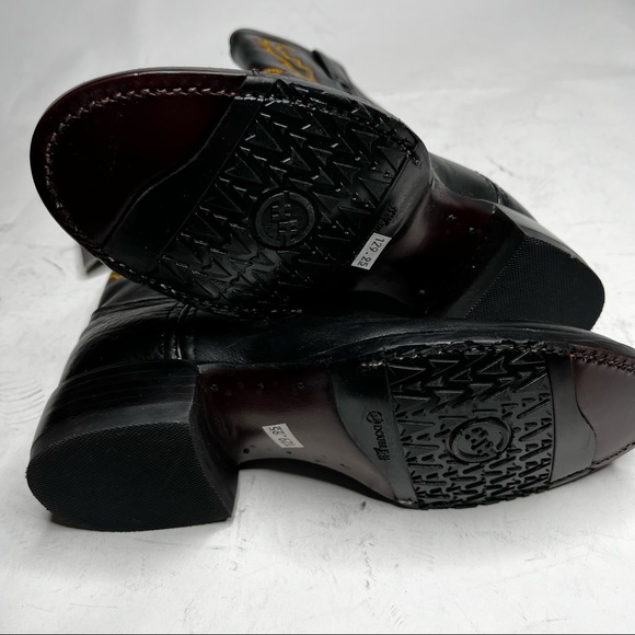 COPY - Double H | Black and Orange Thread Western Boots - Picture 5 of 8